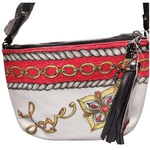 Brighton 'Glitter & Go' Pouch Crossbody Love Holidays Christmas NWT MSRP $70